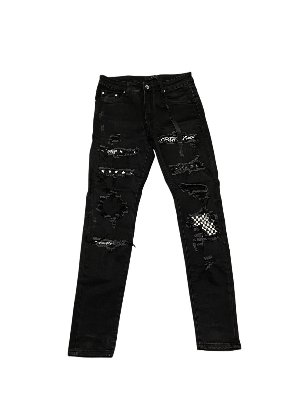 Black Distressed Slim Fit “AMIRI” Men's Jeans